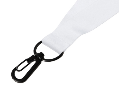 Ланъярд 2 см под сублимацию с трендовым карабином, черный