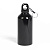 Бутылка для воды "Mento-1", алюминиевая, с карабином, 400 мл., черный