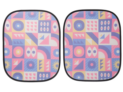 Комплект из 2-х автомобильных солнцезащитных экранов с возможностью полноцветной печати