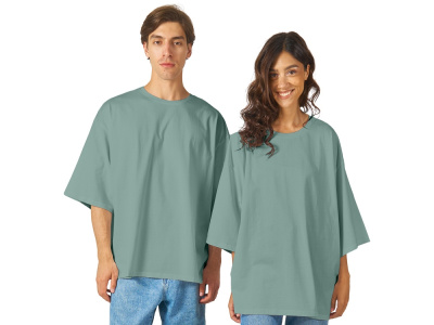 Футболка Berlin к/р оверсайз, 100% хлопок, 180гр, пыльно-бирюзовый , размер XS-S