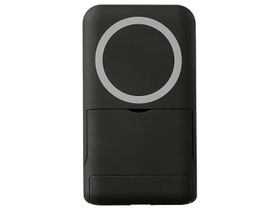 Беспроводной внешний аккумулятор с подсветкой лого и подставкой Magflash, 10000 мАч, 15 Вт, черный