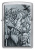 Зажигалка ZIPPO Mystical Beings Design с покрытием Brushed Chrome, латунь/сталь, серебристая, 38x13x57 мм