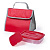Набор термосумка и ланч-бокс PARLIK, красный, 26 x 22 x 18 cm, полиэстер 210D