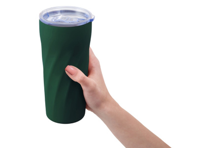 Подарочный набор FAMILY с термосом и термокружкой, темно-зеленый