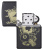 Зажигалка ZIPPO Gambling Design с покрытием Black Matte, латунь/сталь, чёрная, матовая, 38x13x57 мм