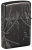 Зажигалка ZIPPO Skull King с покрытием High Polish Black, латунь/сталь, черная, глянцевая, 38x13x57 мм