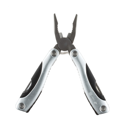 Мультитул Stinger, 100x50 мм,15 функций, сталь/алюминий/пластик, серебристый, в нейлоновом чехле