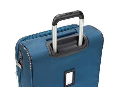 Чемодан TORBER ВИВИ, синий, полиэстер, 39 х 20 х 54 см, 36 л , размер S