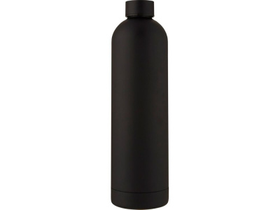 Spring Медная спортивная бутылка объемом 1 л с вакуумной изоляцией , черный