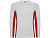 Футболка Shanghai  мужская с длинным рукавом, белый/красный , размер M