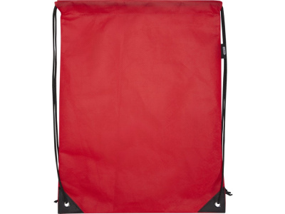 Рюкзак-мешок  на шнурке Evergreen из переработанного нетканого материала, красный