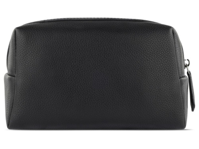 Косметичка BUGATTI БЕЛЛА | BELLA, чёрная, воловья кожа/полиэстер, 19х8,5х11 см