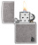 Зажигалка ZIPPO Armor® Flame c покрытием Antique Silver, латунь/сталь, серебристая, 38x13x57 мм