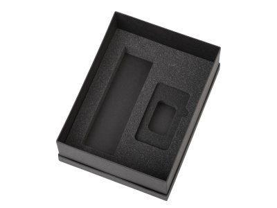 Подарочный набор с термосом и повербанком С2, фиолетовый , размер 10000 mAh