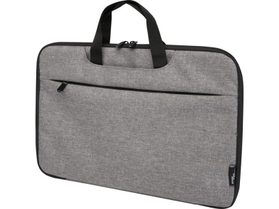 Эко- чехол для ноутбука Libra 2 в 1 из переработанного пластика, серый яркий