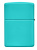 Зажигалка ZIPPO Classic с покрытием Flat Turquoise, латунь/сталь, бирюзовая, глянцевая, 38x13x57 мм