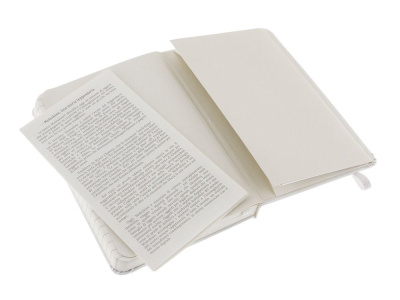 Записная книжка Moleskine Classic (в линейку) в твердой обложке, Pocket (9x14см), белый , размер A6