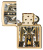 Зажигалка ZIPPO Art Deco Flame с покрытием High Polish Brass, латунь/сталь, золотистая, 38x13x57мм