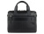 Портфель мужской BUGATTI КОМЕТА | COMET, чёрный, воловья кожа/полиэстер, 37х6х27 см