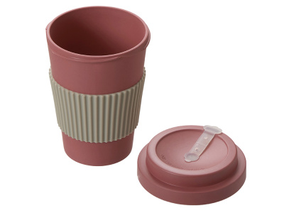 Термокружка Muffin из натуральных волокон, пыльно-розовый