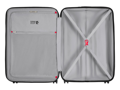 Чемодан WENGER Prymo, чёрный, большой, 52х76х30 см, 93 л, ABS+PC , размер XL
