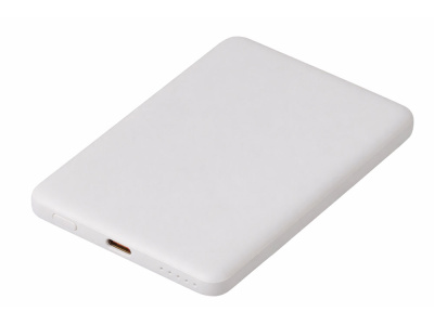 Внешний аккумулятор с QC/PD Шарп, 5000 мАч, белый
