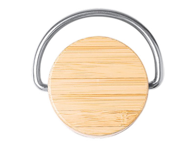 Термобутылка Мэйер из нержавеющей стали, с бамбуковой крышкой, серебристый