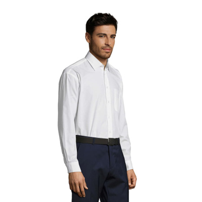 Рубашка мужская "Baltimore", белый_XL, 65% полиэстер, 35% хлопок, 95г/м2