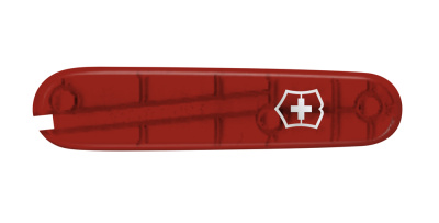 Передняя накладка для ножей VICTORINOX 84 мм, пластиковая, полупрозрачная красная