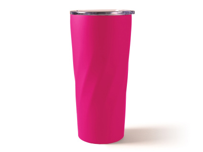 Подарочный набор FAMILY с термосом и термокружкой, розовый