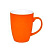 Кружка "Sweet" с прорезиненным покрытием, оранжевый, 350 мл, фарфор