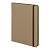 Ежедневник недатированный Shady, А5,  светло-коричневый, кремовый блок в линейку, коричневый обрез