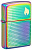 Зажигалка ZIPPO Dot Matrix с покрытием Multi Color, латунь/сталь, разноцветная, глянцевая, 38x13x57 мм