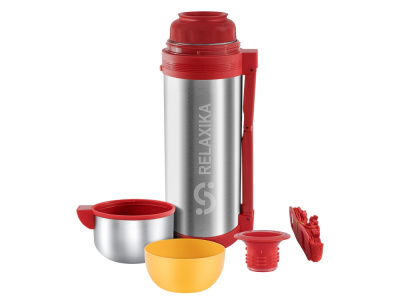 Термос универсальный (для еды и напитков) Relaxika 201, 1800 мл, стальной , размер 1800 мл