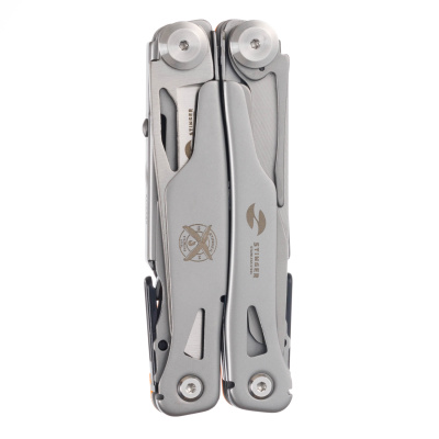 Мультитул Stinger, 106 мм, 15 функций, сталь/АБС-пластик, оранжевый, в комплекте нейлоновый чехол