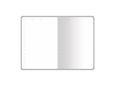 Ежедневник с каменной бумагой недатированный А5 Carrara, черный