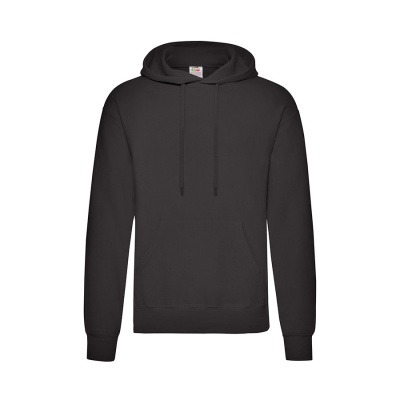 Толстовка мужская с начесом "Сlassic Hooded Sweat", черный_2XL, 80% х/б, 20% п/э, 280 г/м2
