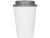 Пластиковый стакан Take away с двойными стенками и крышкой с силиконовым клапаном, 350 мл, белый/серый