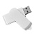USB flash-карта SWING (16Гб), белый, 6,0х1,8х1,1 см, пластик