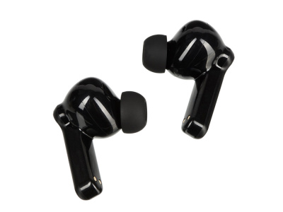 Беспроводные наушники с шумоподавлением c подсветкой лого Lites, черные (Р)