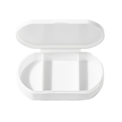 Витаминница TRIZONE, 3 отсека; 6 x 1.3 x 3.9 см; пластик, белая