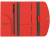 Органайзер для документов на кнопке с отделением для купюр и ручки, упаковка в индивидуальный пакет, красный/серый