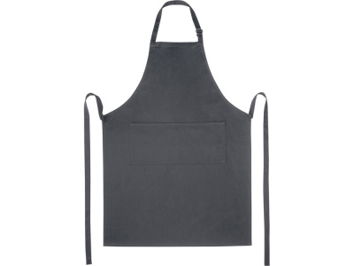 Фартук Andrea плотностью 240 г/м² с регулируемой завязкой на шее - Темно-серый