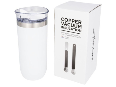 Вакуумная герметичная термокружка Twist, белый