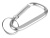 Брелок-карабин из переработанного алюминия Alumina, серебристый