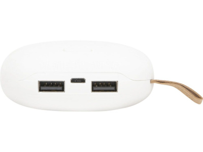 Внешний аккумулятор в форме камня Stone, 10400 mAh, белый , размер 10400 mAh