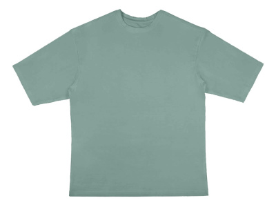 Футболка Berlin к/р оверсайз, 100% хлопок, 180гр, пыльно-бирюзовый , размер XS-S