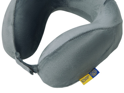 Подушка для путешествий с эффектом памяти Travel Blue Tranquility Pillow, увеличенная (212), цвет серый
