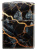 Зажигалка ZIPPO Fusion Marble Design с покрытием 540 Tumbled Chrome, латунь/сталь, черная, 38x13x57 мм