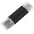 USB flash-карта ASSORTI OTG Type-C (8Гб), черная, 6,3х1,7х0,8 см, металл